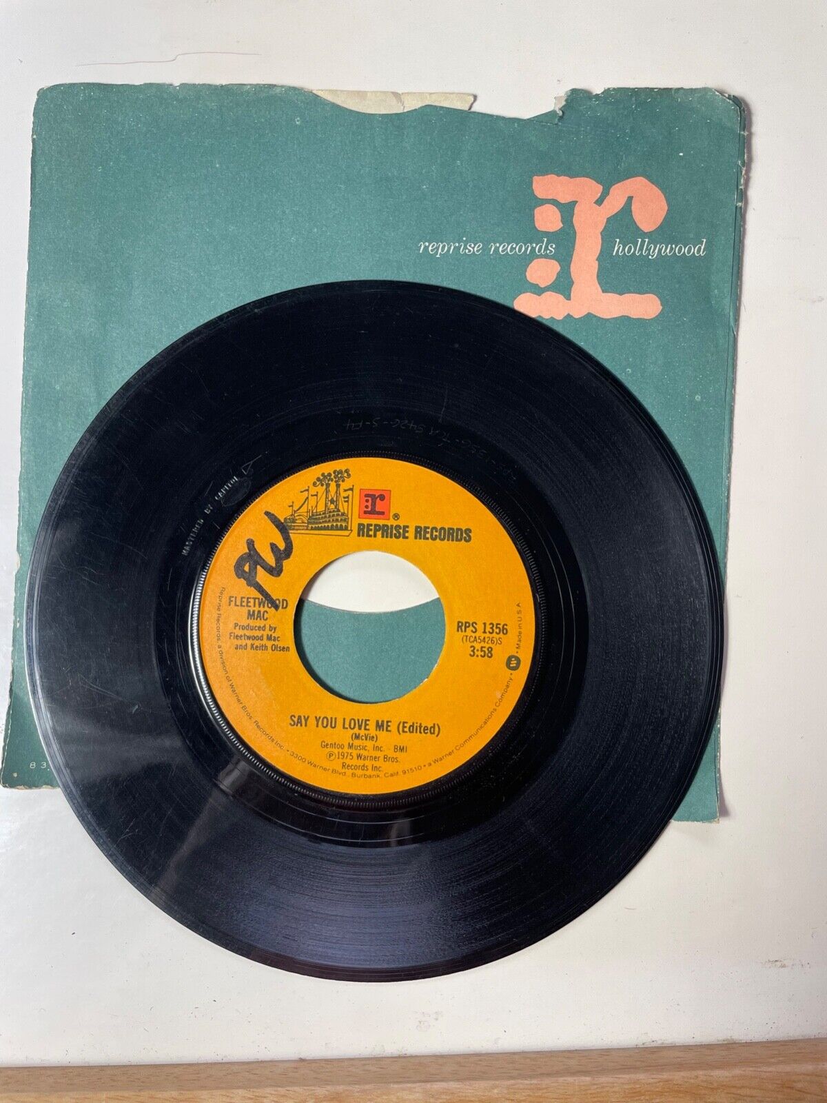 FLEETWOOD MAC Say You Love Me (Edited) 1976 RPS1356 7" 45rpm Vinyl VG