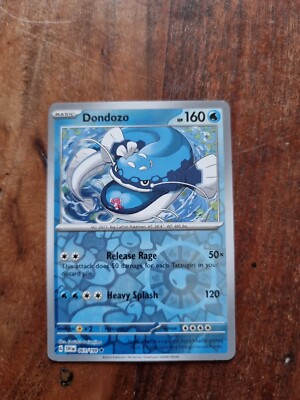 Pokemon 061/198 Dondozo Scarlet & Violet Base Set SV1EN Reverse Holo Rare 
