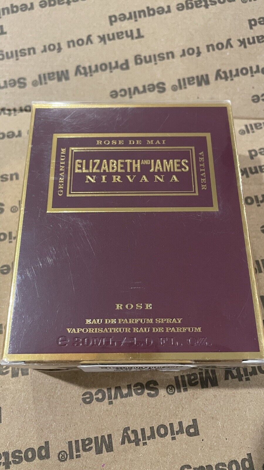 Elizabeth and James Nirvana Rose De Mai eau de parfum spray 1.0oz New Open Box
