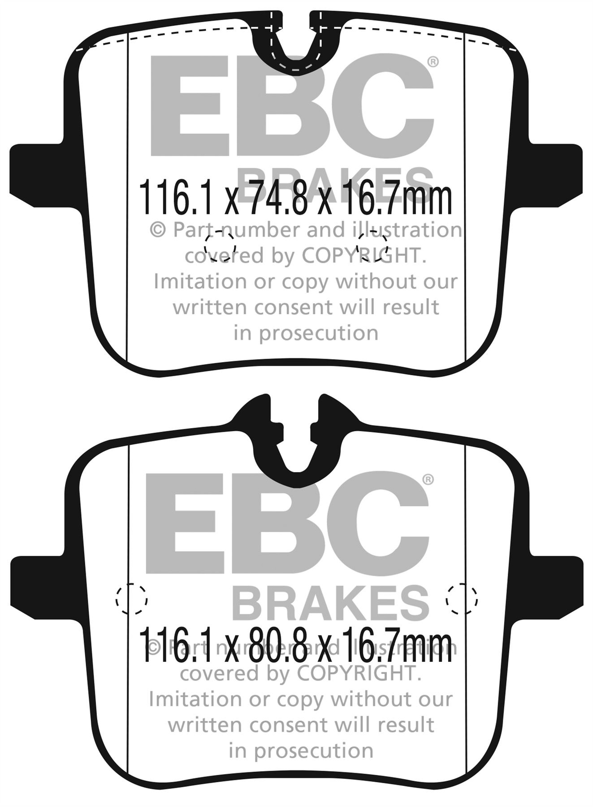 EBC DP42320R BRAKE PAD SET DISC BRAKE