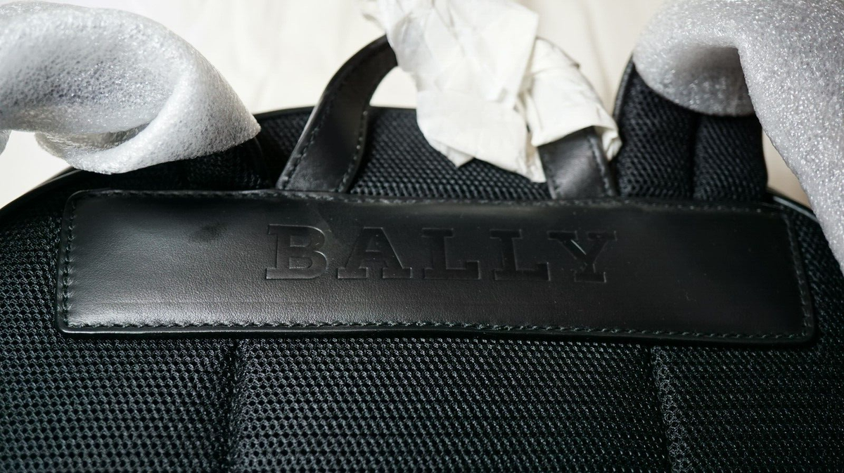 bally harper leather backpack Bally Striped Harper Backpack - Leather - Black NIB never used in original  wrap!