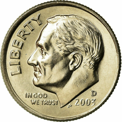 [#737995] Münze, Vereinigte Staaten, Roosevelt Dime, Dime, 2003, U.S. Mint, Denv