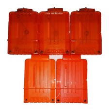 Lot of 5 Nerf N-Strike Elite 6 Dart Clip Ammo Replacement Magazine Clear Solid