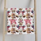 Cate Namaste Hand Towel, Cute Cat Bathroom Towel, Kitchen Decor, Fun, Cat Lover