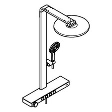 GROHE rain shower system Aqua Pure 101680DC00...