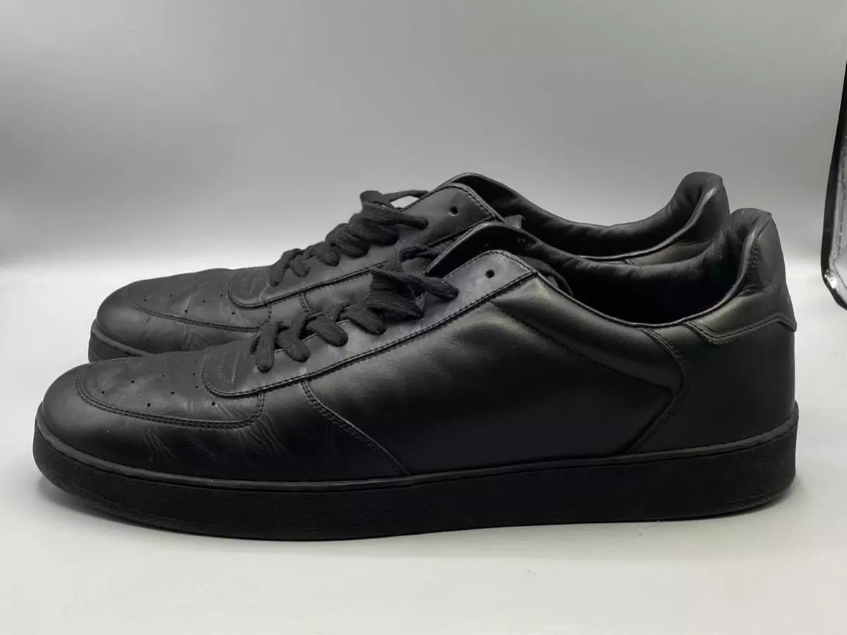 Louis Vuitton RIVOLI LOW TOP SNEAKER SHOES BLACK Size LV 10.5 US 11.5-  USED.