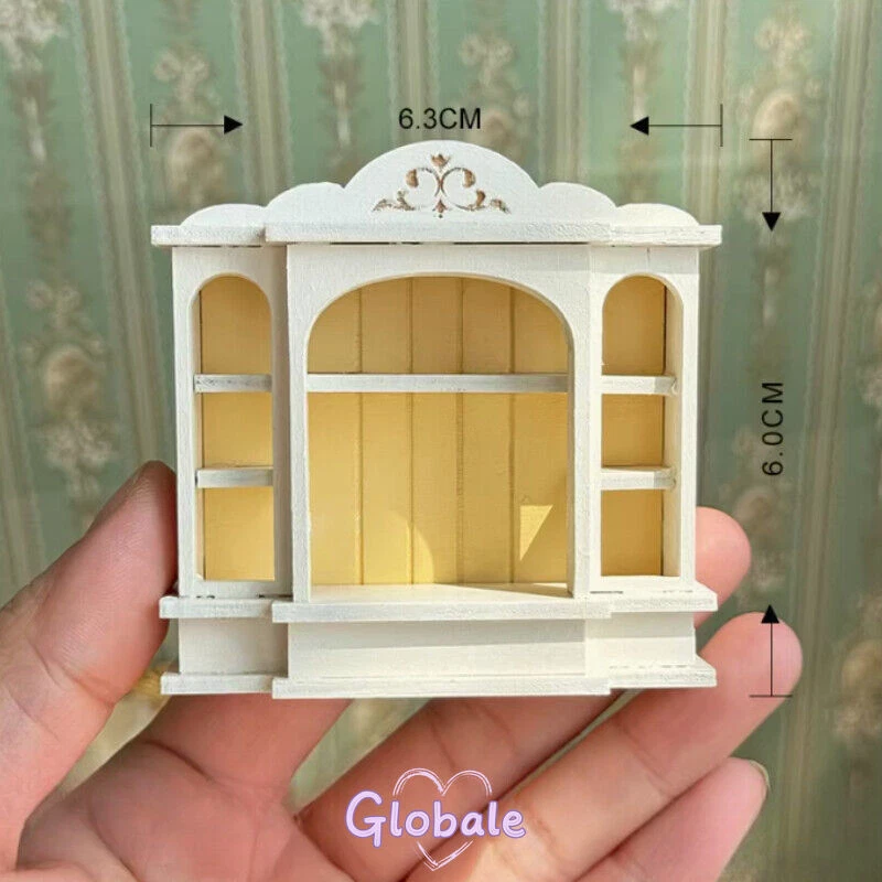 Miniatur Puppenhaus Möbel Maßstab 1:24 Unbehandelte Holz Garderobe Vintage - Bild 1 von 1