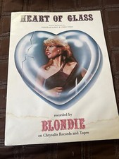 Partituras Blondie Heart of Glass para guitarra y piano diagramas de acordes 1978