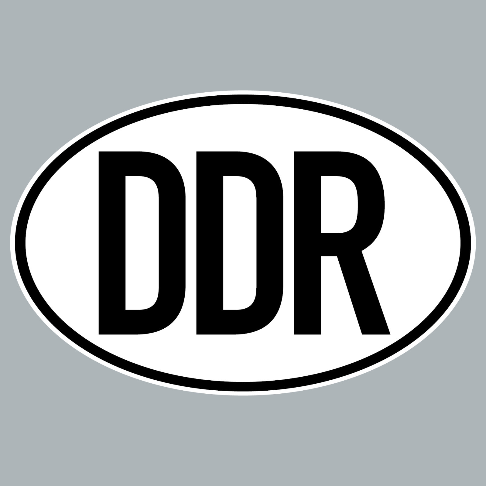 10 Aufkleber DDR Sticker Länderkennung Länderkennzeichen 4061963019689 ...