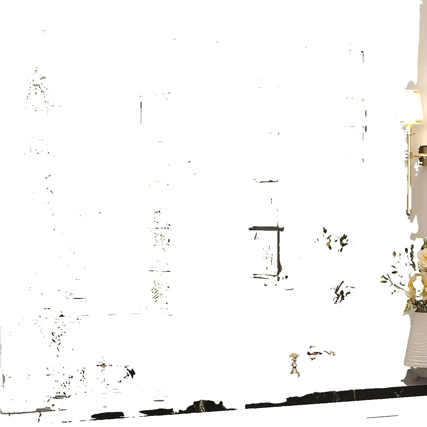 Espejos de baño montado en la pared de latón