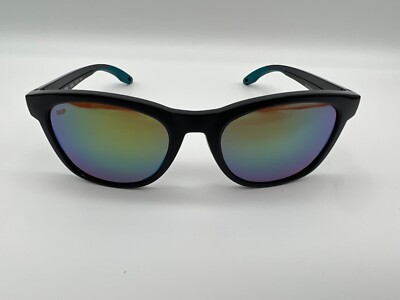 NEW Costa Del Mar ALETA Polarized Sunglasses Black / Green Mirror 580P