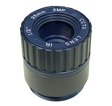 5 million HD industrial camera night vision lens 25mm CS interface telephoto 1/2