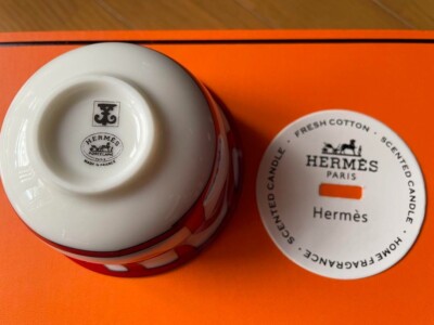 Hermes Scented Candle Balcon du Guadalquivir Candle Holder Pair