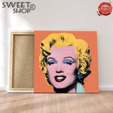 MARILYN MONROE QUADRO POP ART Stampa su Tela ALTA' QUALITA' WARHOL ARTE ARREDO