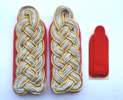 GDR flat NVA Stasi general shoulder pieces 1983 for uniform blouse East German.