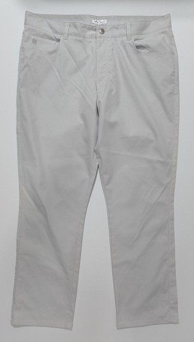 Peter Millar Men's Light Grey Pants Size 38