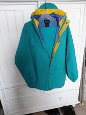 REI Hooded Rain Jacket and Pants Kids Size XL 16-18 --Turquoise Unisex
