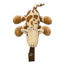 Nuby Giraffe Snugleez Pacifier Holder Teether Plush Snoozies
