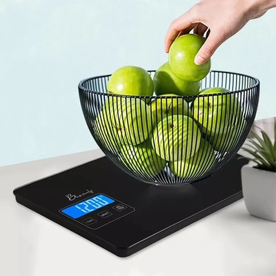 10 kg Digitale Küchenwaage Elektronische Lebensmittelgewichtswaage mit klarem LCD-Display