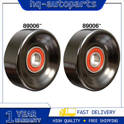 2x Dayco Smooth Pulley Accessory Drive Belt Idler Pulley For Ford 2002~2014
