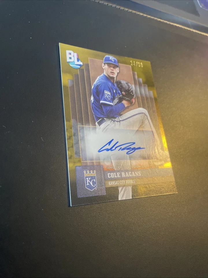 2024 Topps Big League Big League Autographs Cole Ragans #BLA-CR - Gold /50 (AU) - Image 3 of 4