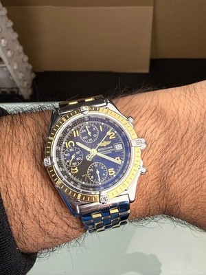 BREITLING 1884 D13352 GOLD UND STAHL UHR