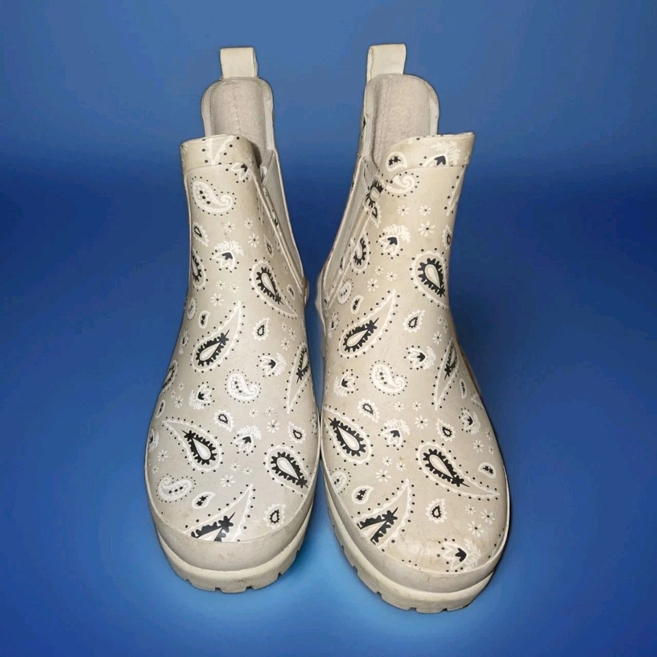 Botas de lluvia cortas Keds Rowan, estampado bandana, talla 5 Foto 2 de 4