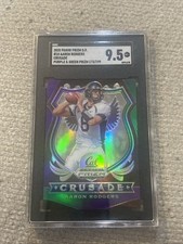 Aaron Rodgers 2020 Prizm Draft Picks Crusade Purple Green #173/199 Sgc 9.5