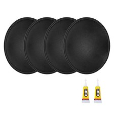 4 Pcs Speaker Dust Cap, 85x90x17mm Dust Resistant Coil Cover, Glossy Paper