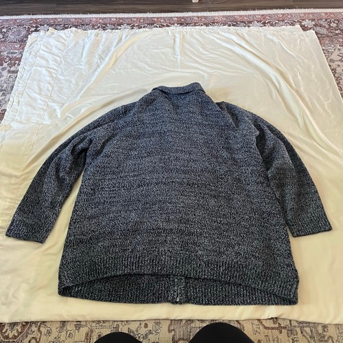 Woman Within Blue Knit Zip Up Sweater Plus Size 22/24 - Picture 5 of 8