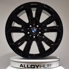 GENUINE BMW X5/X6 F15/F16 20" INCH 491M 5 TWIN GLOSS BLACK FRONT ALLOY WHEEL X1