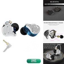 YINYOO KZ ZS10 PRO In Ear Monitor Headphones, 4BA+1DD 5 Hybrid Driver Gaming