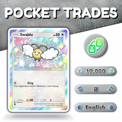 Pokémon TCG Pocket ||   One Star Shiny Swablu   || Instant Digital Trade