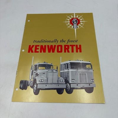 1965 Kenworth Truck Sales Brochure W900 K100 COE Traditionally the Finest