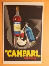 "Campari". L'aperitif - Illustrator Nizzoli.