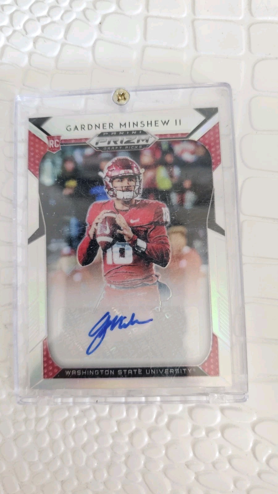 2019 Panini Prizm Draft Picks Gardner Minshew Silver Prizm Auto Jaguars Rookie