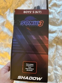 Sonic The Hedgehog 3 Boys Shadow Halloween Costume Tail Headpiece Small 6-7