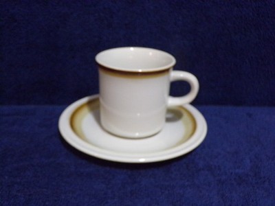 Vintage Acson's Stoneware Dinnerware Coffee Cup & Saucer  ''Adela'' Nice