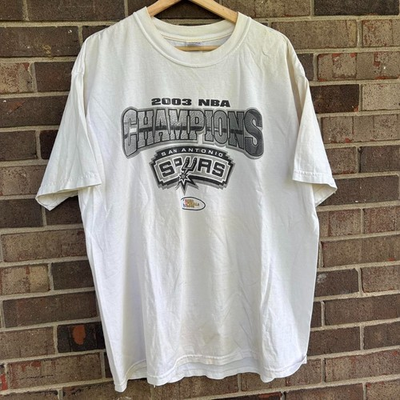 #ad Vintage 2003 Antoni0 S purs Basketball Champions T Shirt $19.99