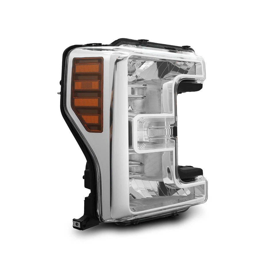 Fit 2017-2019 Ford F250/F350 Super Duty Chrome Projector Headlights Head Lamps - Image 3 of 4