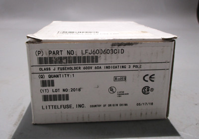 NEW LITTELFUSE LFJ600603CID FUSE HOLDER 3 POLE 60A