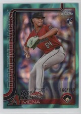 2025 Topps Chrome Aqua Lava Refractor 160/199 Cristian Mena #102 4g8