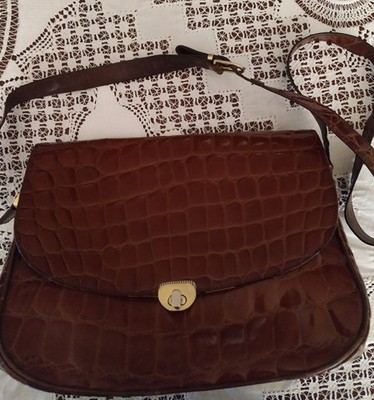 Vintage Silvano Biagini Tasche Kokosleder