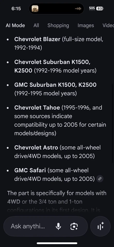 Nuevo kit de rótula inferior delantera OEM GM 15687079 1988-1995 Chevy GMC K1500 K2500 Foto 3 de 4