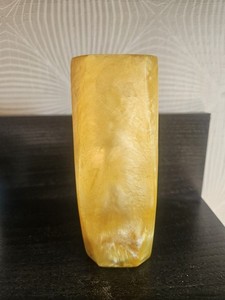 RRR RARE VINTAGE ART DECO YELLOW COLOR CATALIN 488g VASE