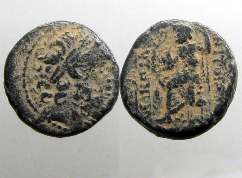    (SELEUKIS & PIERIA) AE19______Provincial______ZEUS, NIKE & SCEPTRE