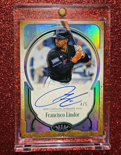 2026 Topps Tier One Francisco Lindor Prime Performers Auto /5 Mets Puerto Rico