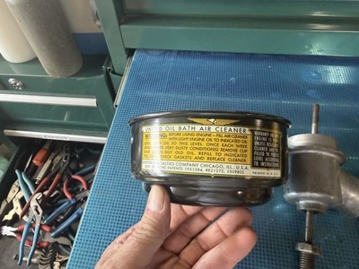 GRAVELY WALK BEHIND OIL BATH AIR FILTER SET UP  L,LI,LS,L8