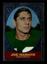 1996 TOPPS CHROME JOE NAMATH REPRINT #98 JETS
