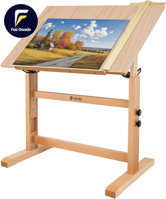 Wood Drafting Table Adjustable Height 35.5''X23.5'' Plan Table for Construction